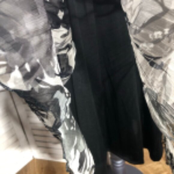 Tadashi Collection Fit and Flare Floral Midi Dress Black White Size 8 - Picture 12 of 13